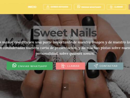 Sweet Nails / Landing Page